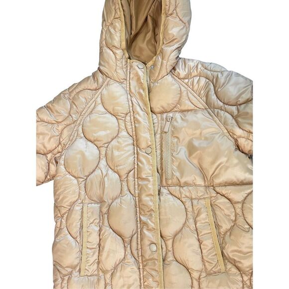 Zara Kids Girls Brown Insulation Hooded Quilted Puffer Jacket Size 9 - Picture 9 of 10